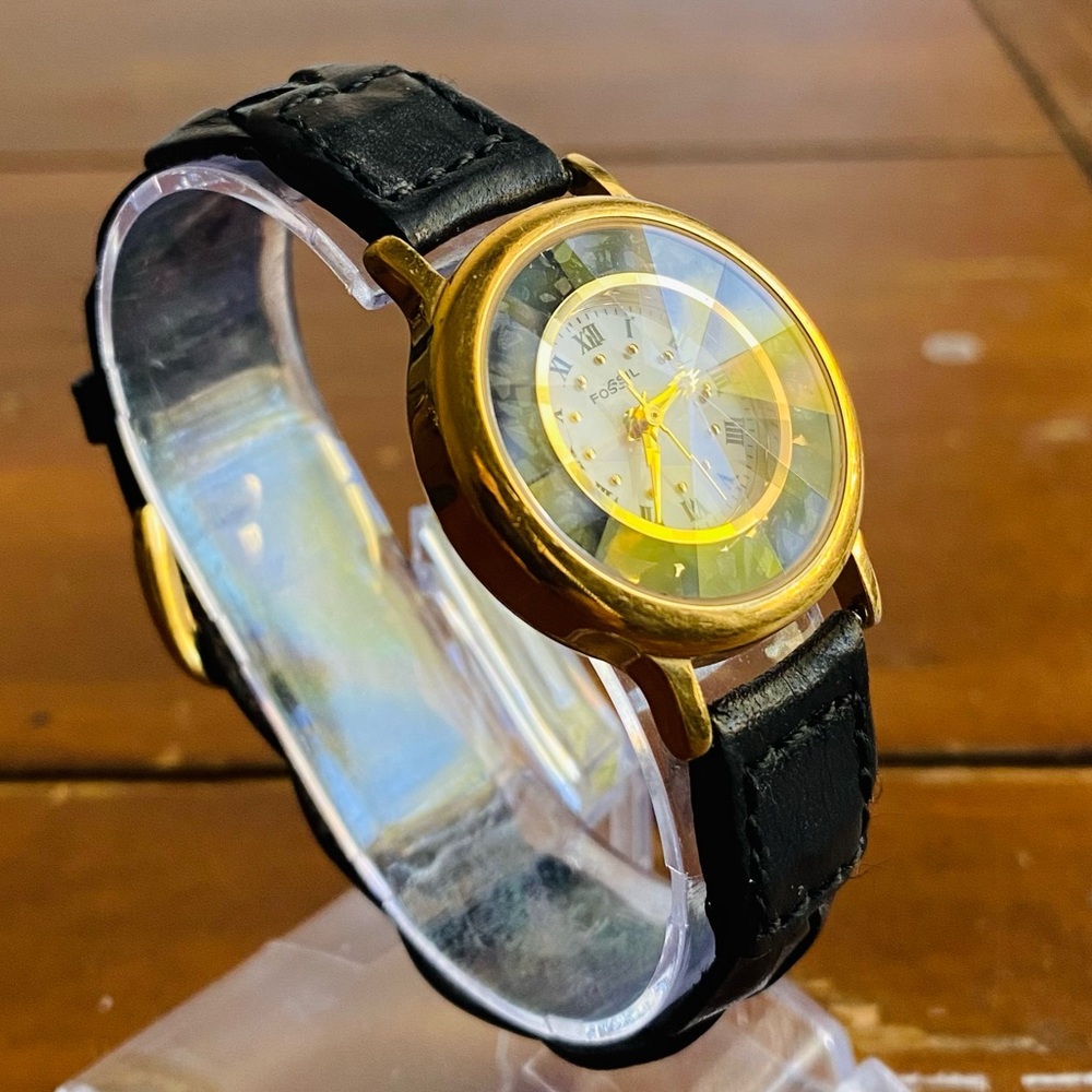 1994 BLACK ROCKS FOSSIL WATCH PC-9570 - Picture 3 of 5